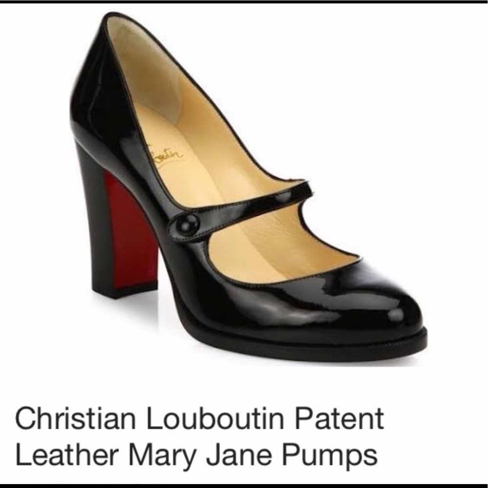 Christian Louboutin Top Street 85 BLK Patent Heel